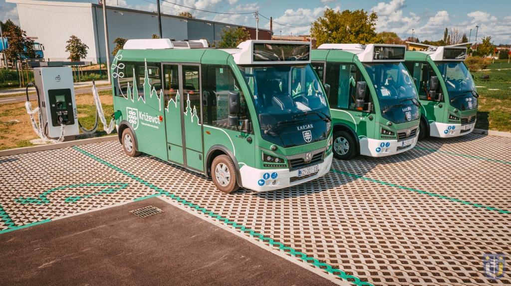 Stvarni električni minibusi u Križevcima